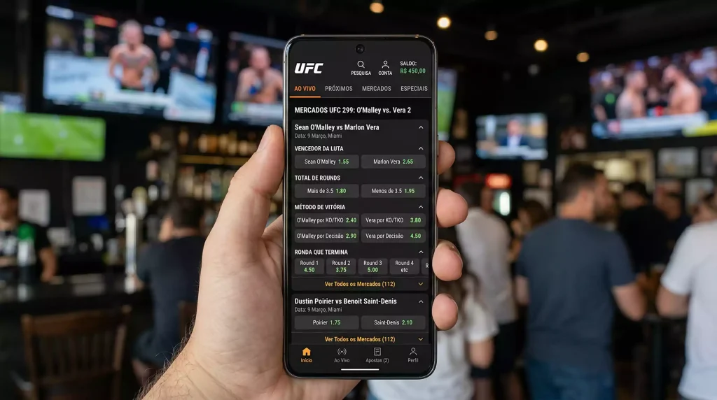 Lista de mercados de prop bets disponíveis para combate UFC