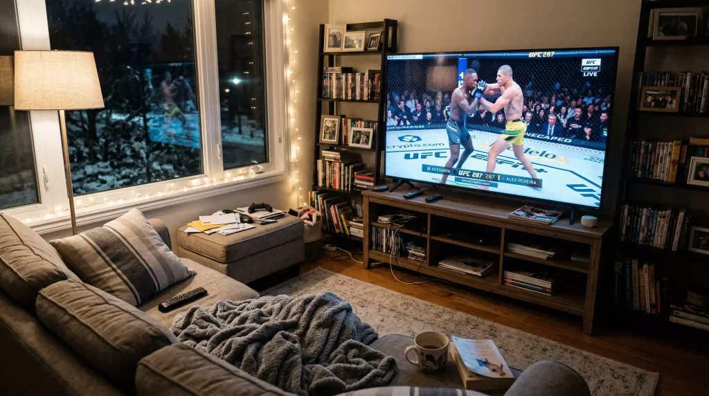 Logótipo do UFC com referência ao novo acordo de transmissão