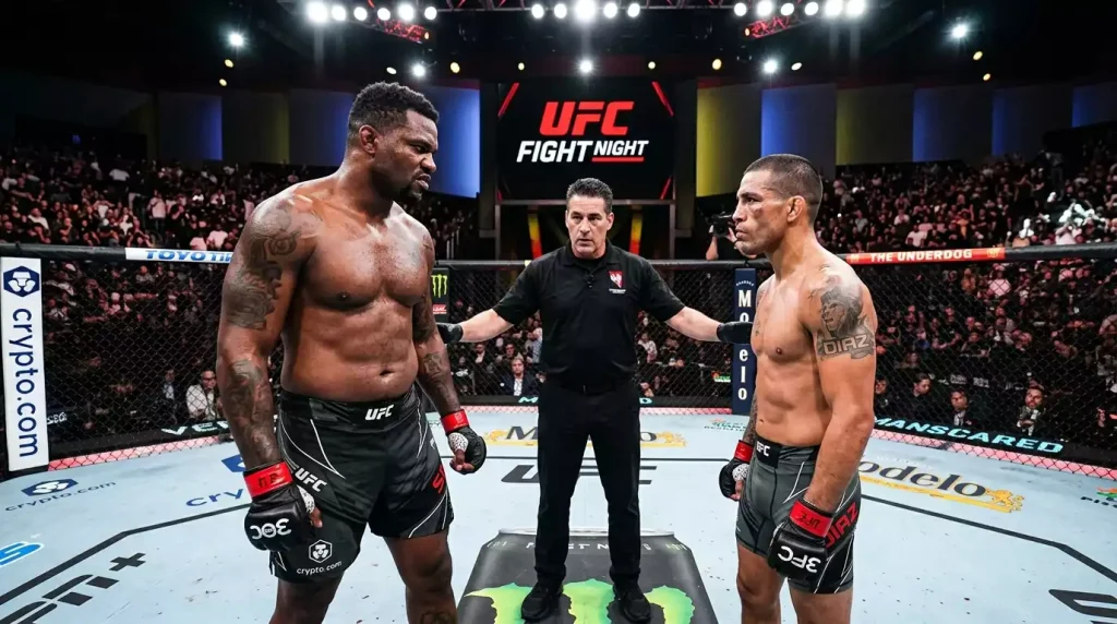 Comparação visual de odds entre favorito e underdog UFC
