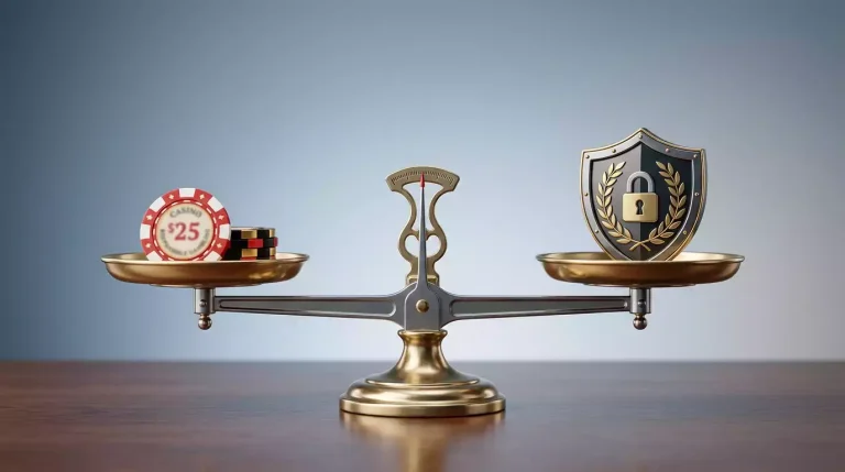 Símbolo de equilíbrio representando jogo responsável nas apostas